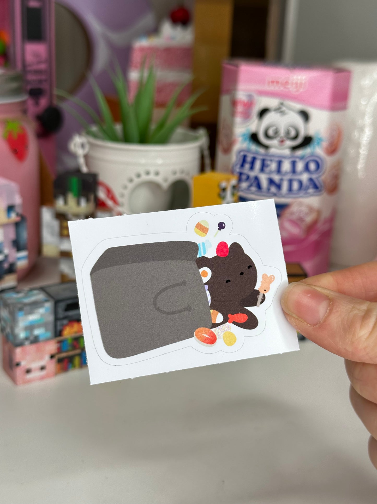 Vinyl Sticker Candy Cat Sticker Shop All Spooky Cat Spooky Cat Stickers Stickers