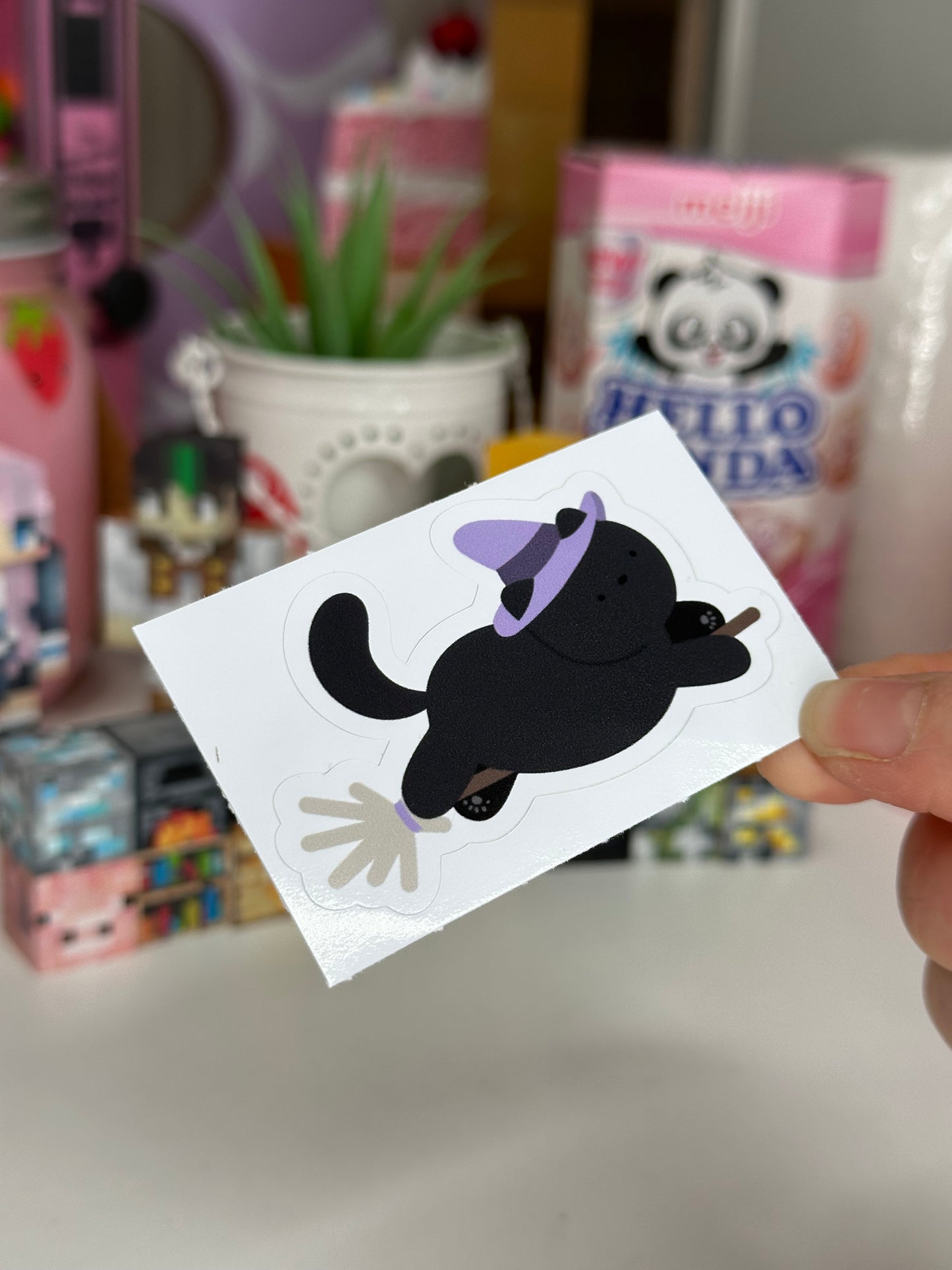 Vinyl Sticker Witchy Cat Sticker Shop All Spooky Cat Spooky Cat Stickers Stickers