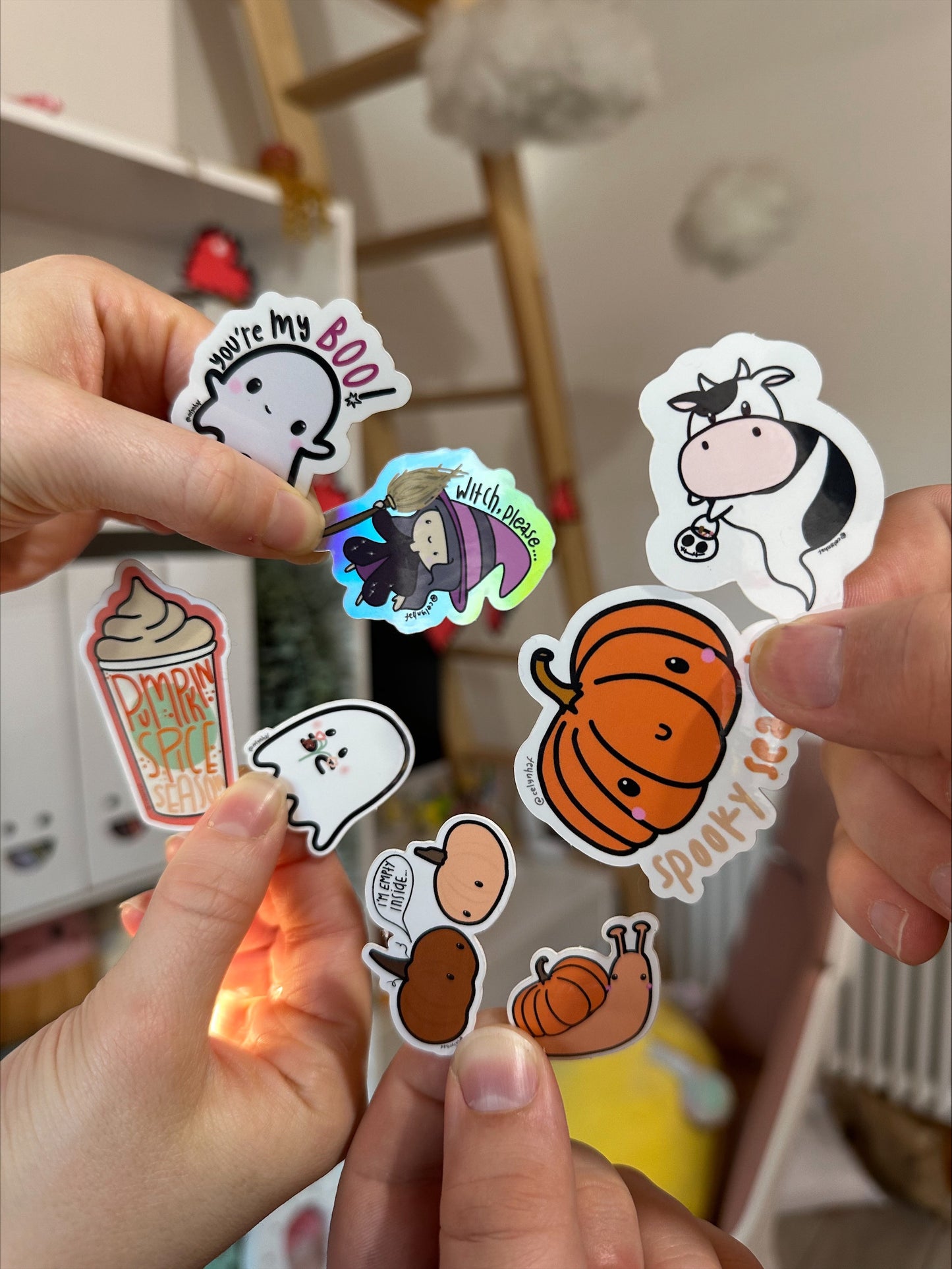Vinyl Sticker Original Halloween Vinyl Sticker Bundle original artwork Original Stickers Shop All