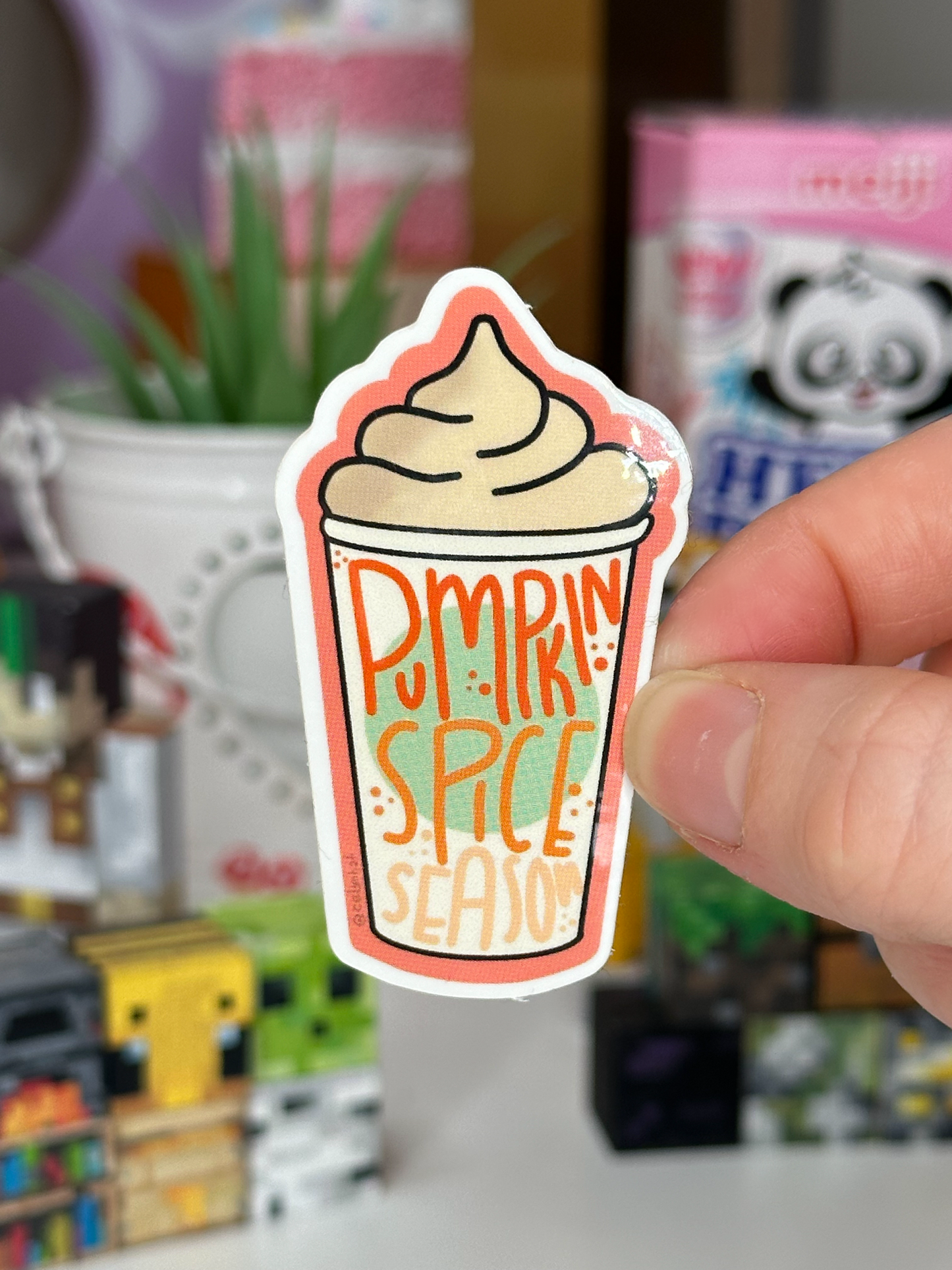 Vinyl Sticker Pumpkin Spice Vinyl Sticker original artwork Original Stickers Shop All