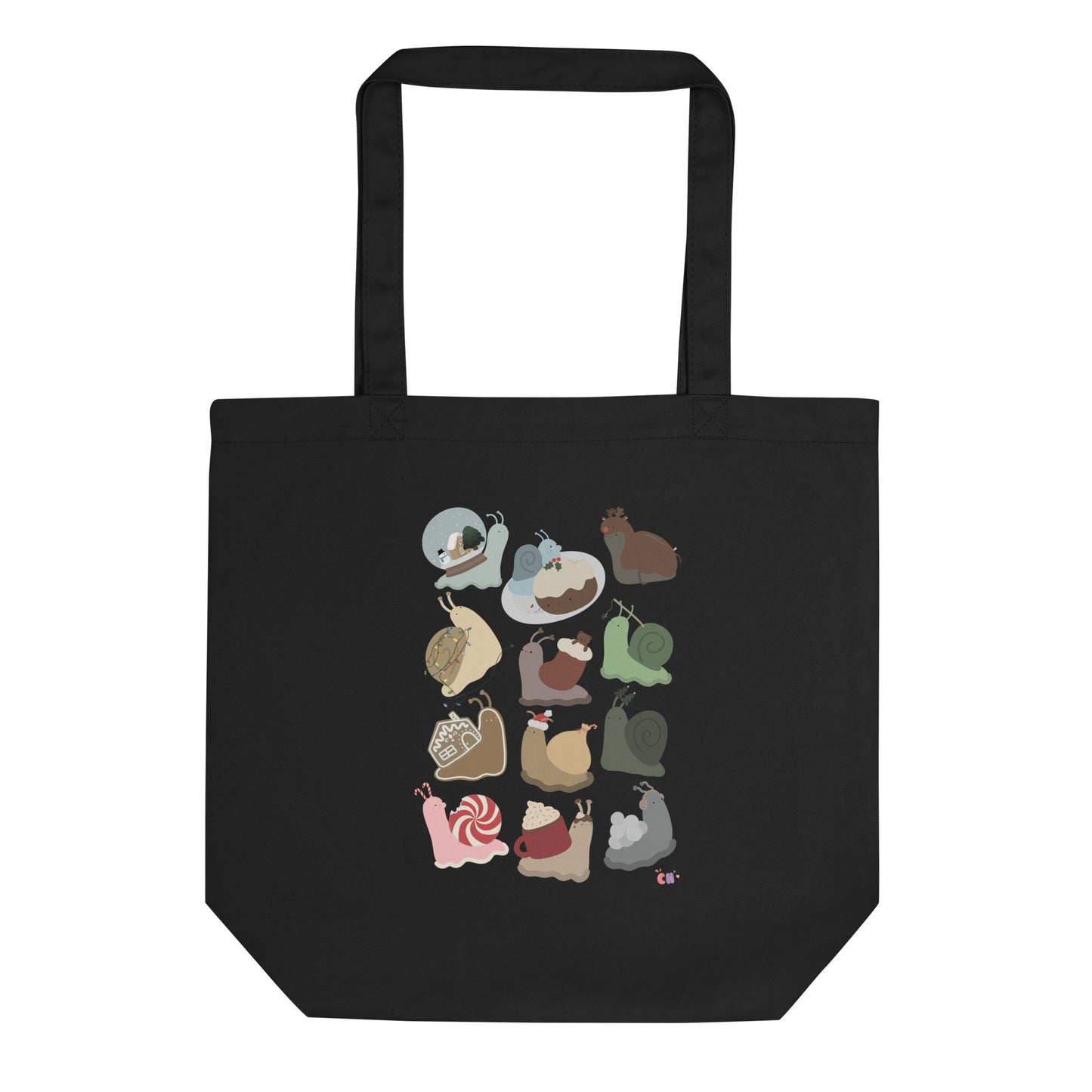 Festive Snails Tote Bag