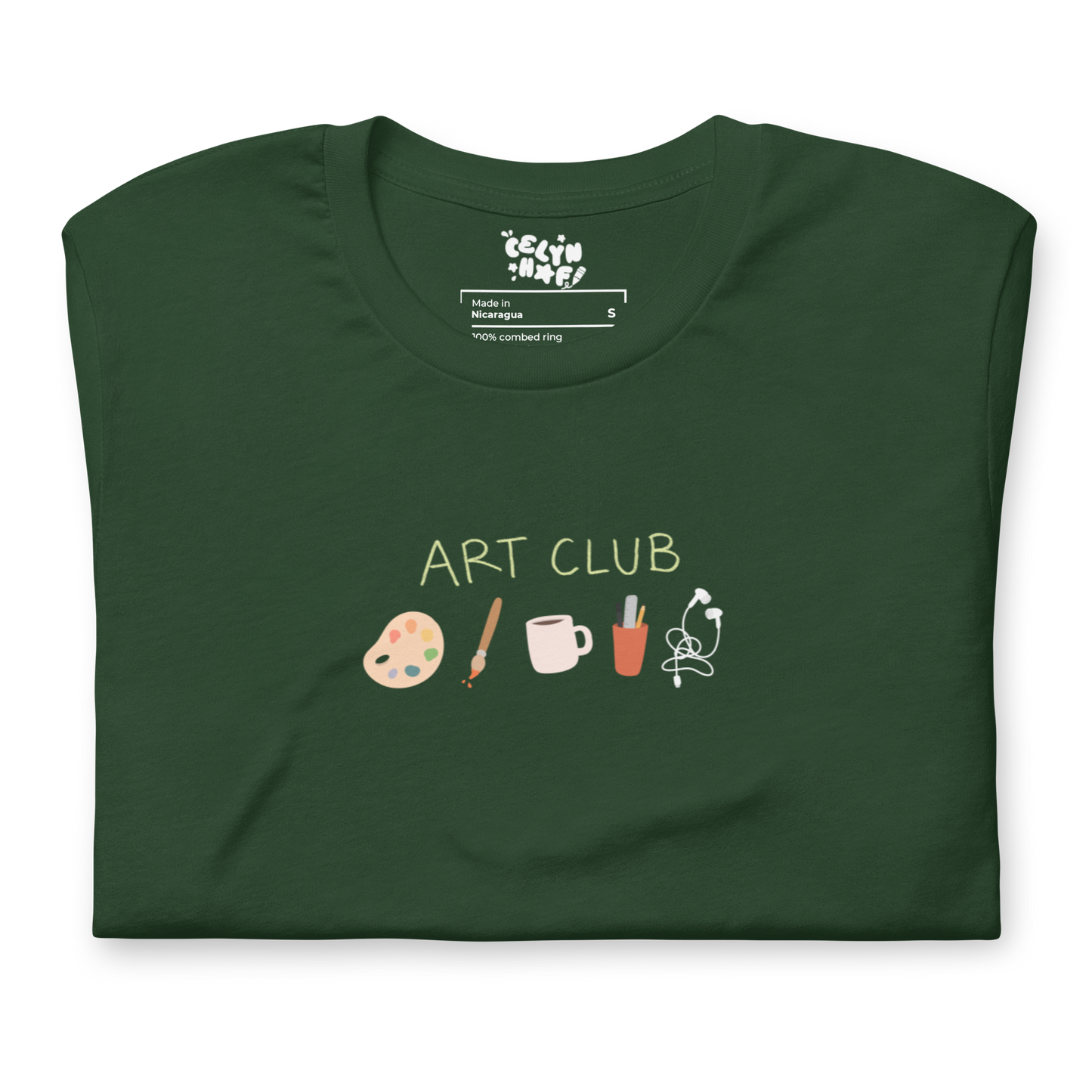 Art Club Green Unisex Adult T-shirt