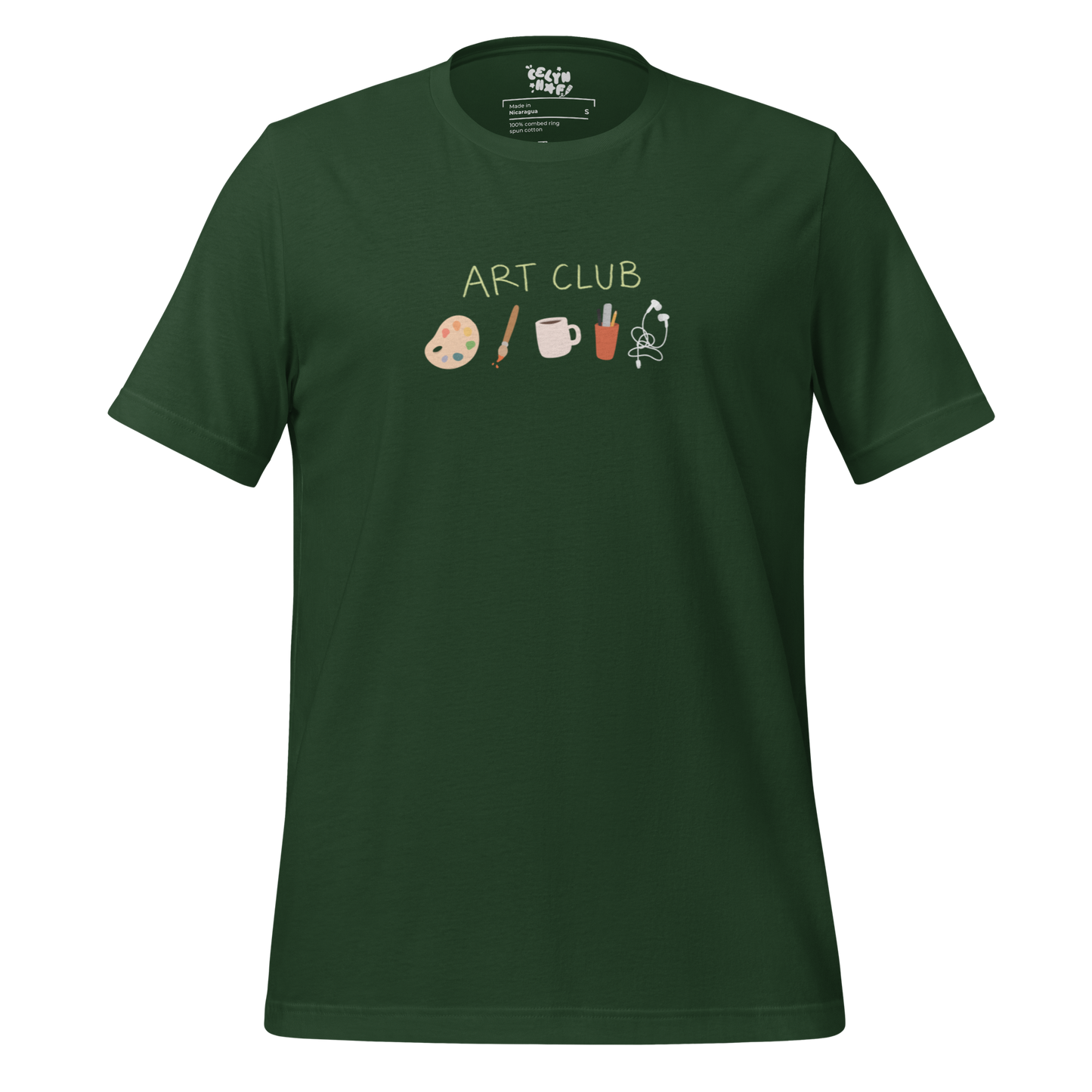 Art Club Green Unisex Adult T-shirt