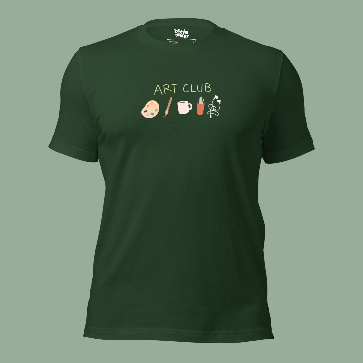 Art Club Green Unisex Adult T-shirt