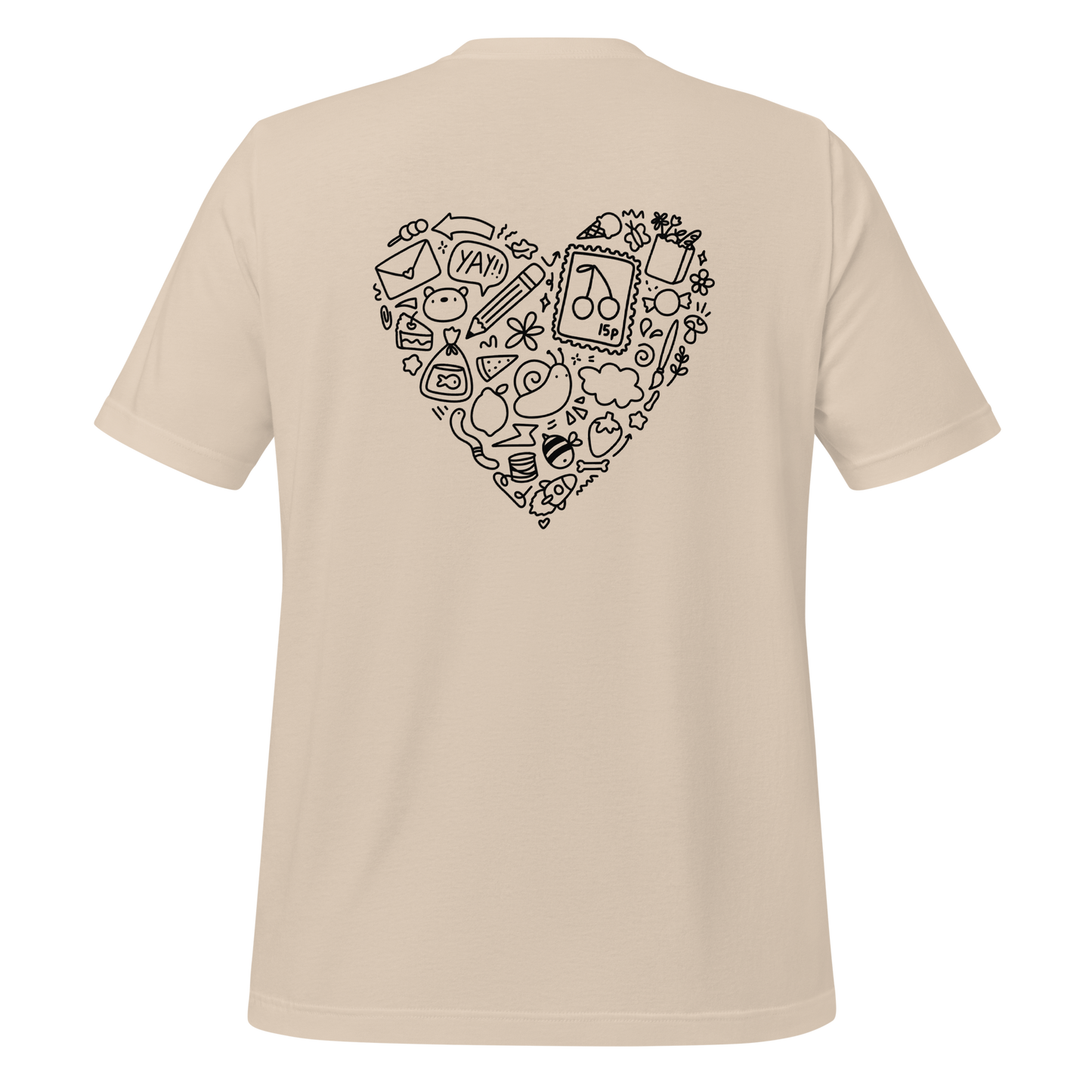 Doodle Heart Unisex Adult T-shirt