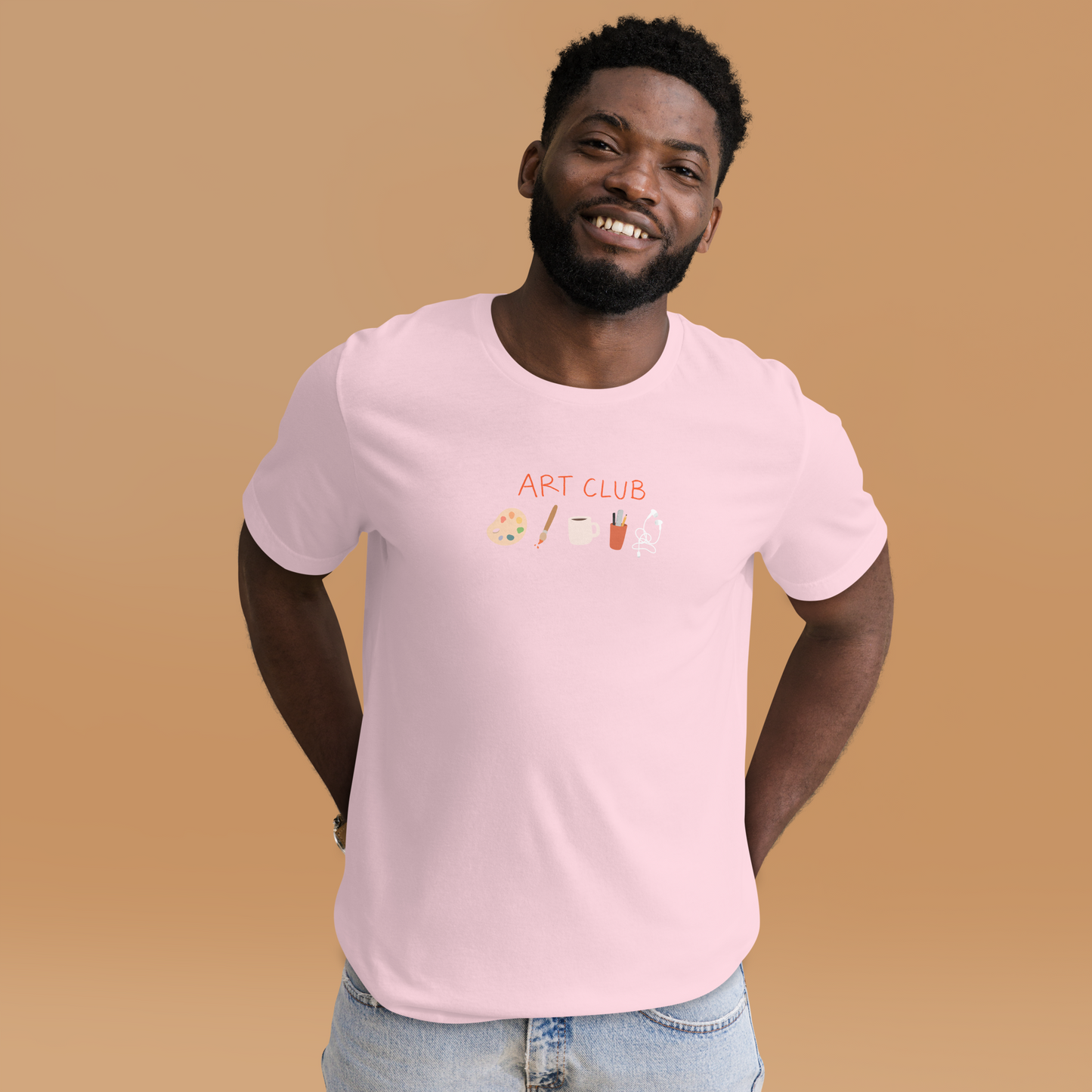 Art Club Red Unisex Adult T-shirt