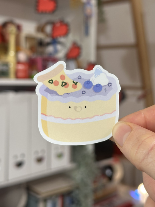 It’s a Pizza Cake Vinyl Sticker