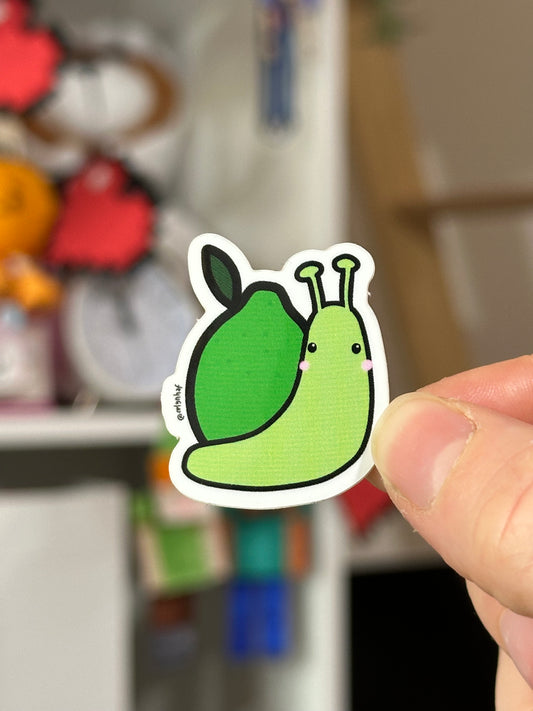 Lime Snail Vinyl Sticker