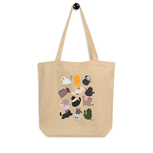 Tote Bag Spooky Cats Tote Default Title Shop All Spooky Cat Tote Bags