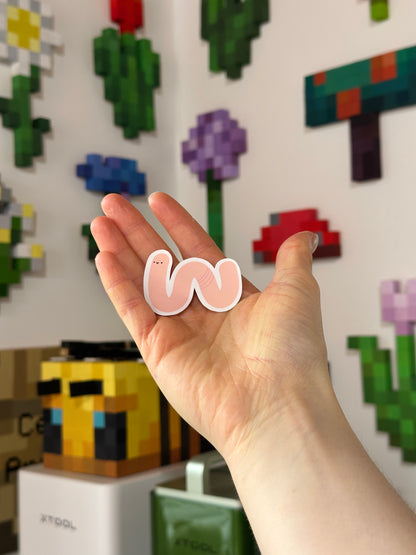 Normal Worm Vinyl Sticker
