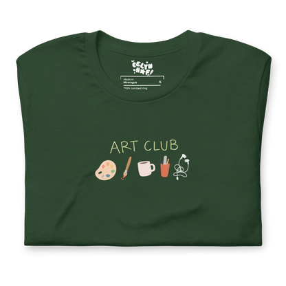 Art Club Green Unisex Adult T-shirt