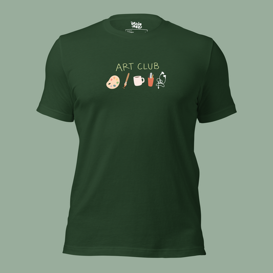 Art Club Green Unisex Adult T-shirt