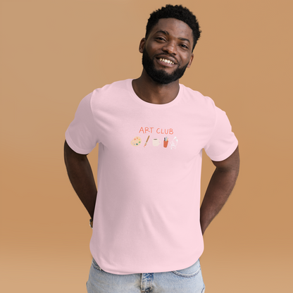Art Club Red Unisex Adult T-shirt