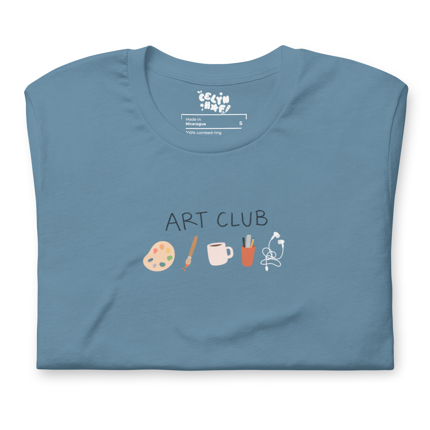 Art Club Blue Unisex Adult T-shirt