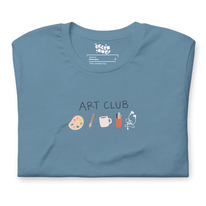 Art Club Blue Unisex Adult T-shirt
