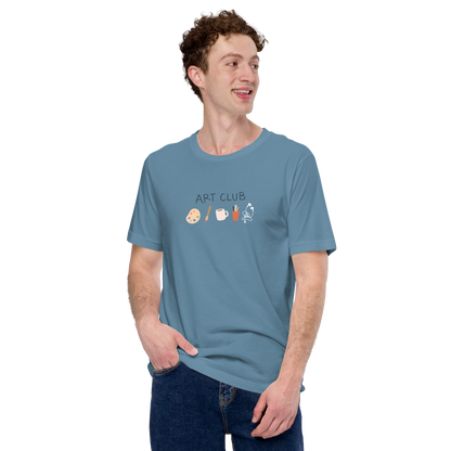 Art Club Blue Unisex Adult T-shirt