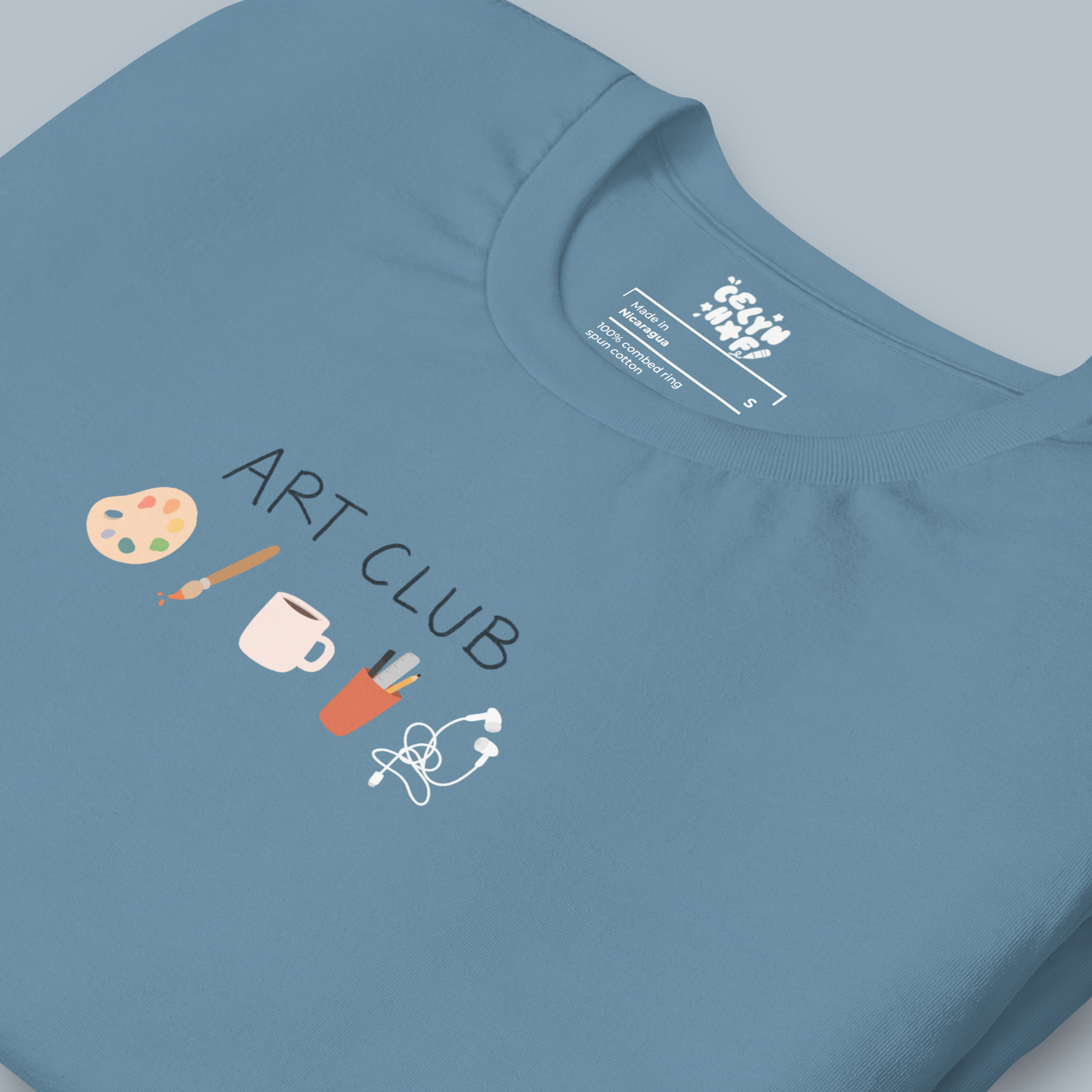 Art Club Blue Unisex Adult T-shirt